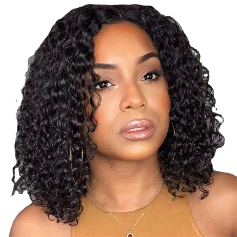 Perruque afro synthétique courte à boucles serrées
