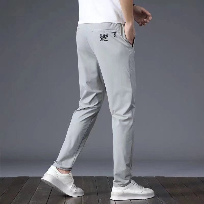 Men's Relaxed Straight-Leg Casual Pants