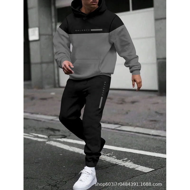 Men's Graphic Hoodie and Joggers Set