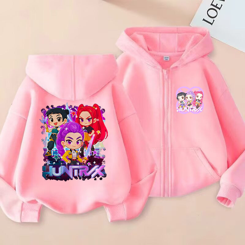 Kids' Graphic-Print Zip-Up Hoodie