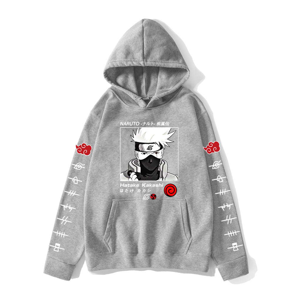 Anime Graphic Oversized Pullover Hoodie
