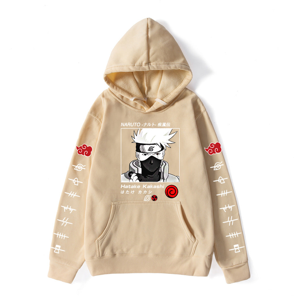 Anime Graphic Oversized Pullover Hoodie