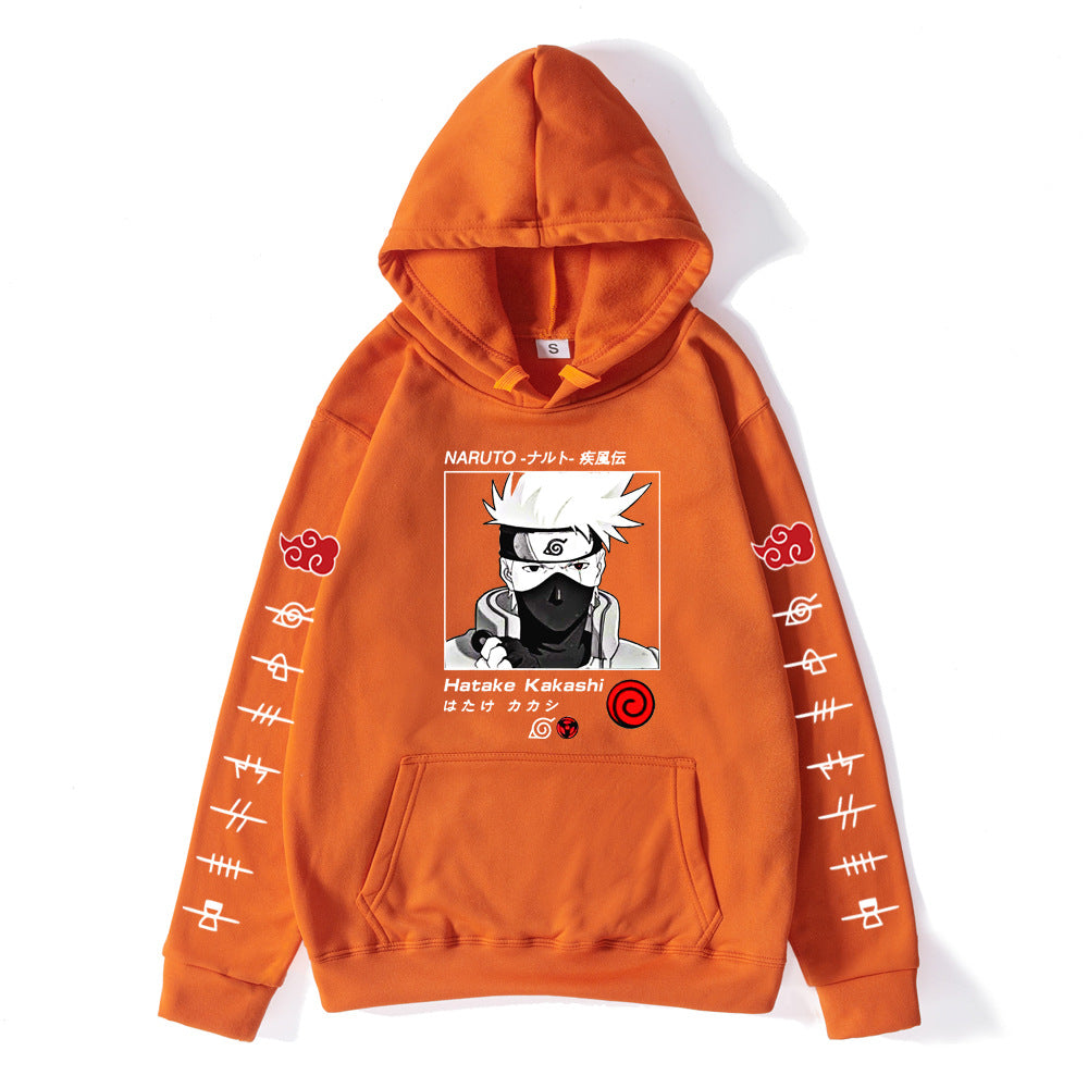 Anime Graphic Oversized Pullover Hoodie