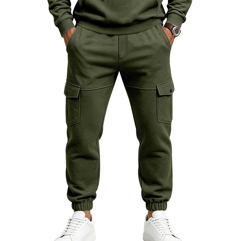 Men's Fleece-Lined Cargo Sweatpants