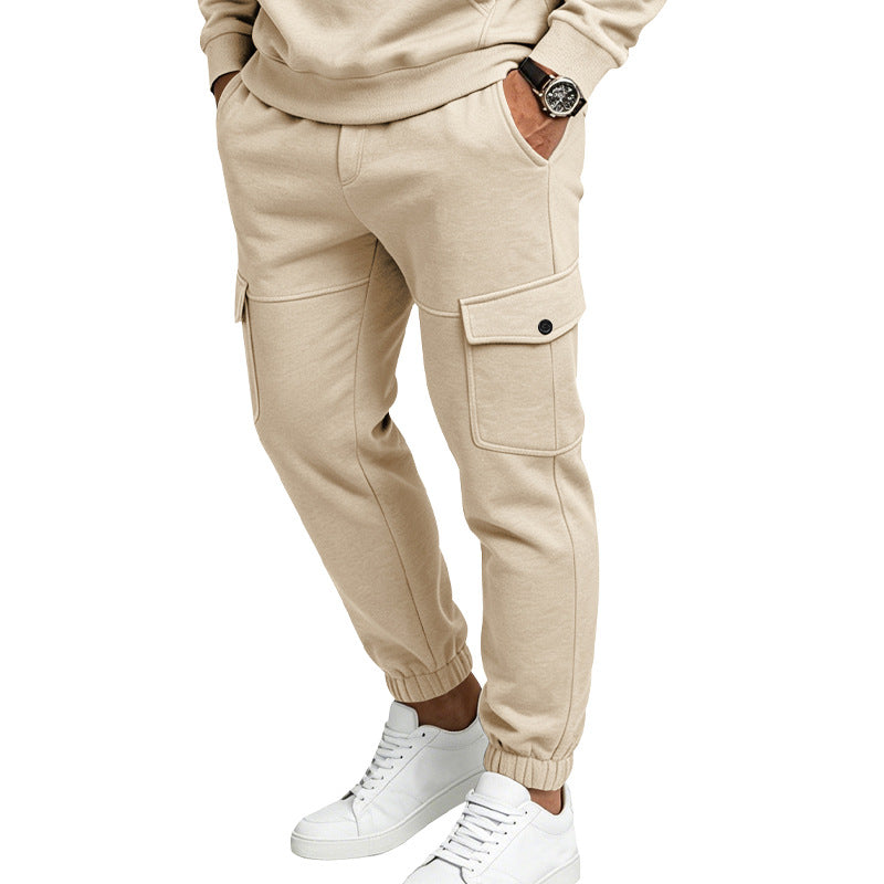 Men's Fleece-Lined Cargo Sweatpants