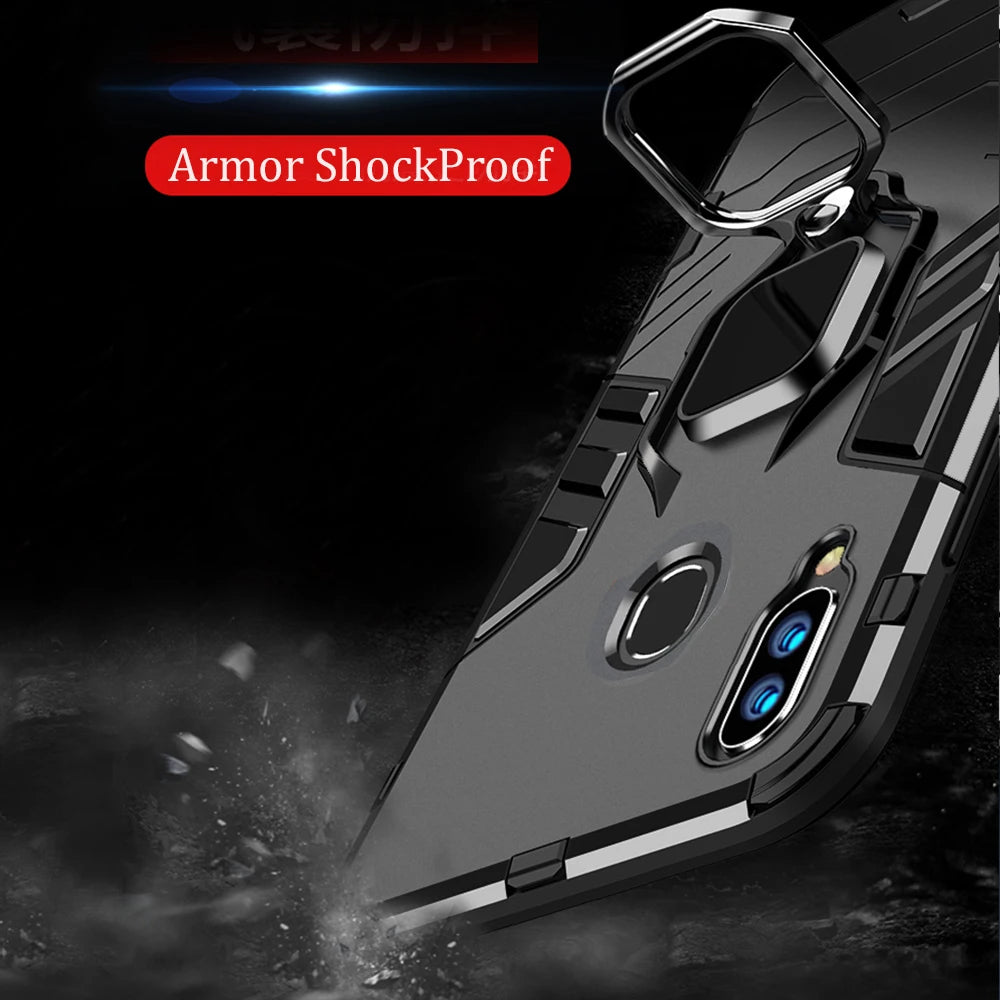 Ring Stand Phone Case for Samsung Galaxy A20, A40, A30