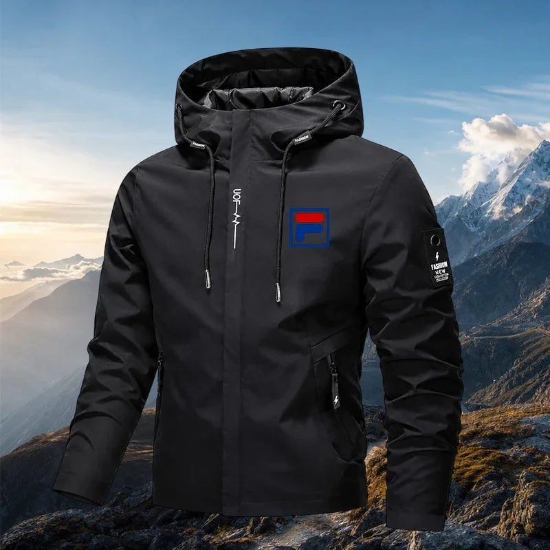 Men's Hooded Zip-Up Jacket