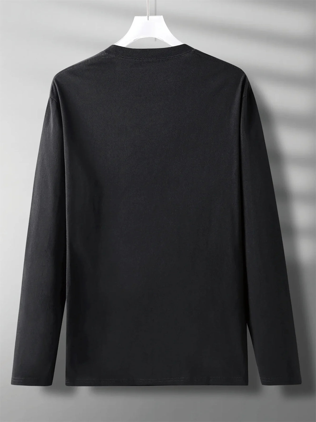 Men's Letter Print Long-Sleeve Casual T-Shirt