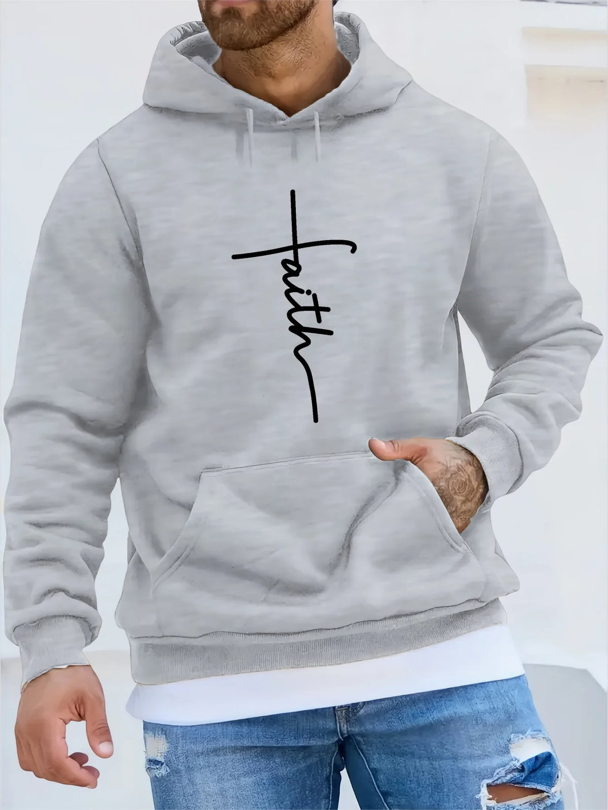 Men's Graphic Print Casual Hoodie