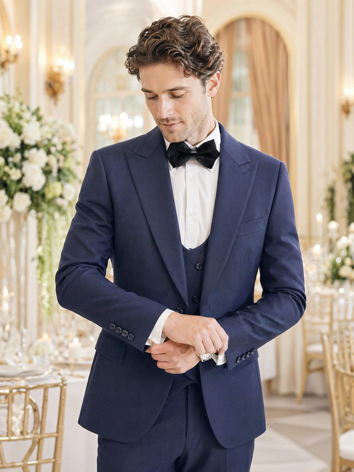 Men's 3-Piece Slim Fit Suit Set — product view