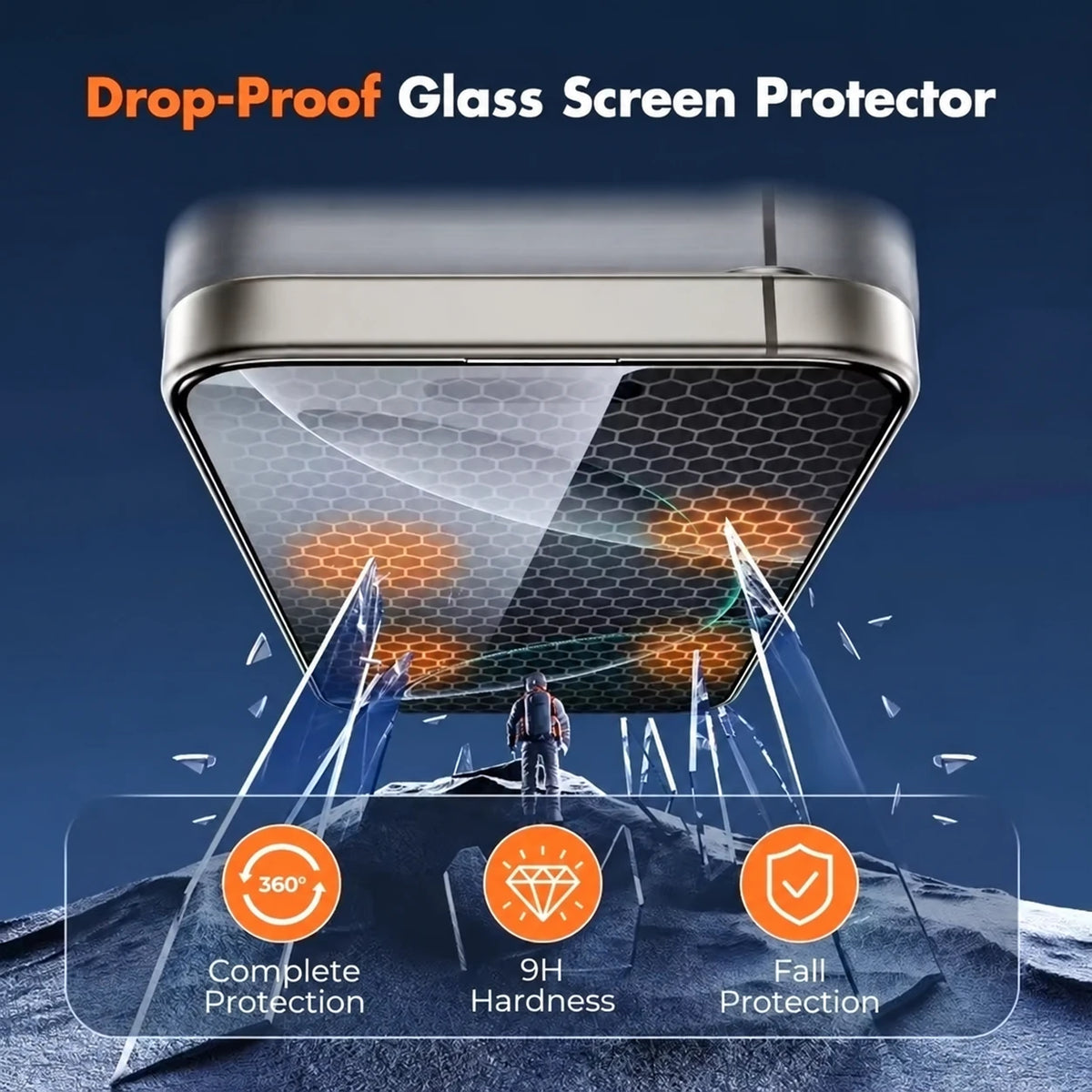 Easy-Install Tempered Glass Screen Protector for iPhone 18 Pro, iPhone 17 Pro, iPhone 18 Pro Max, iPhone 17, iPhone Air, iPhone 17 Pro Max, iPhone 16e, iPhone 15 Plus, iPhone X, iPhone 14, iPhone 13, iPhone 15, iPhone 12 & More Models