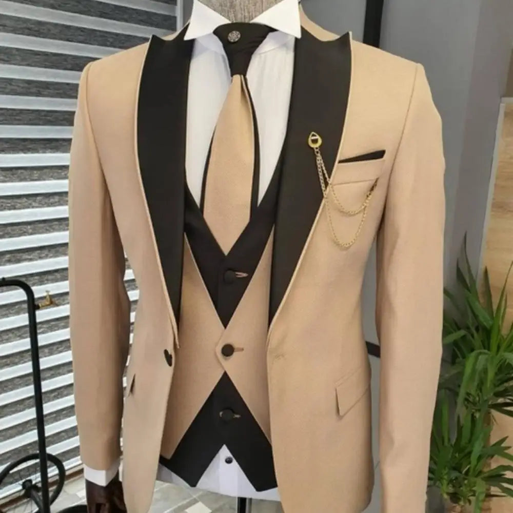 Men's 3-Piece Slim Fit Suit Set — product view
