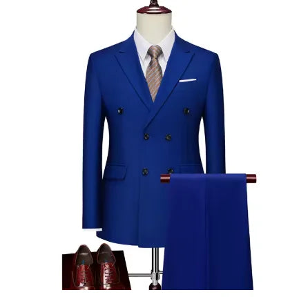 Men's Double-Breasted Blazer & Trouser Set