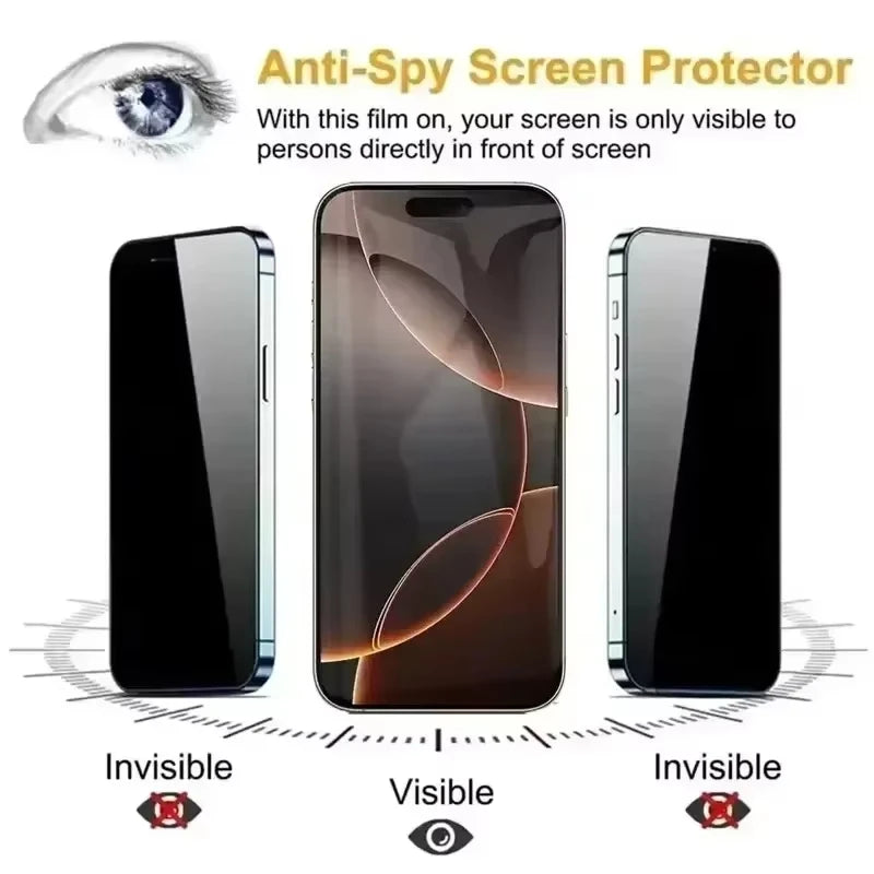 Clear & Privacy Tempered Glass Screen Protector Options for iPhone 16, iPhone 16 Plus, iPhone 15 Plus, iPhone 14, iPhone 16e, iPhone X, iPhone Air, iPhone 13, iPhone 12, iPhone 15, iPhone 11, iPhone 11 Pro, iPhone 17 Pro & More Models