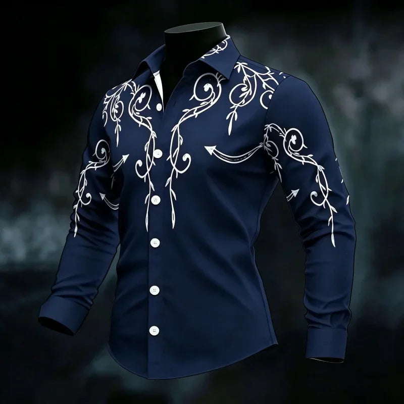 Men's Graphic Print Casual Shirt