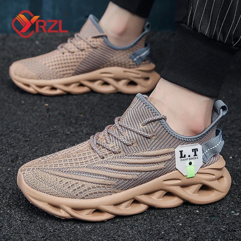 Unisex Black Mesh Jogging-Style Sneakers