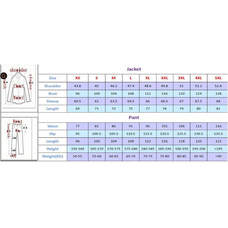 Men's Double-Breasted Slim-Fit Two-Piece Suit Set — product view