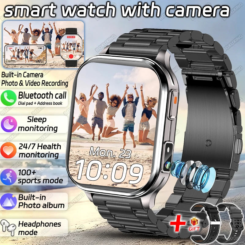 2.01-Inch Calling Smartwatch with Flashlight