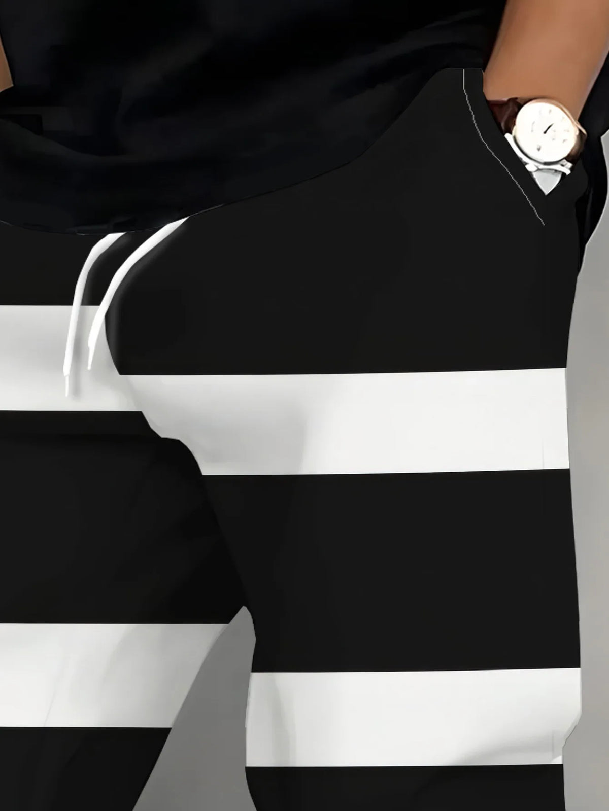 Men's Striped Casual Pants