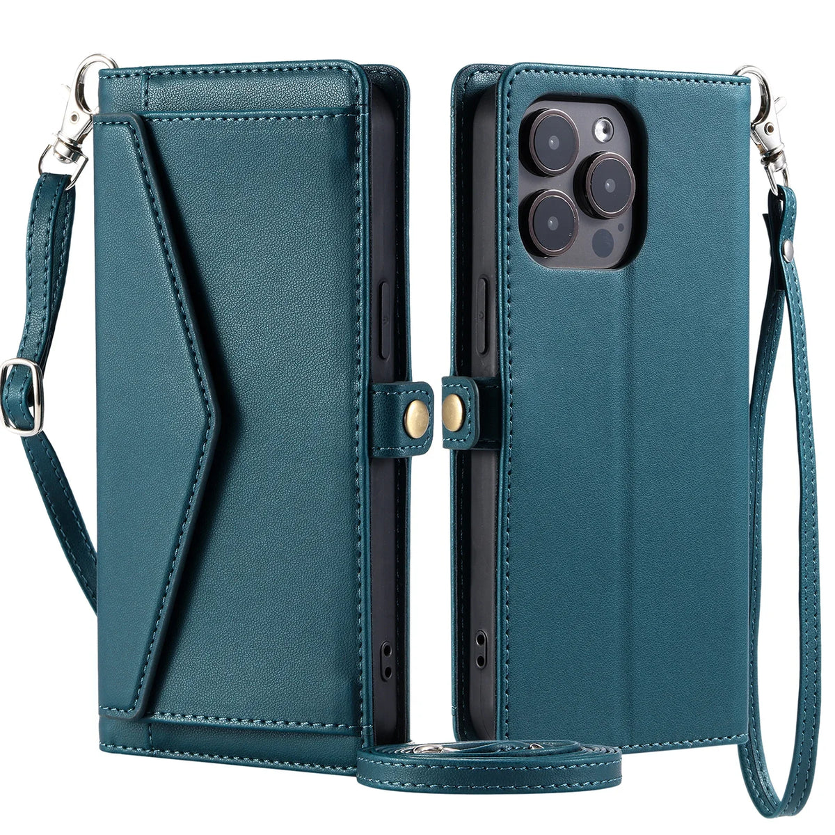 Crossbody Wallet Phone Case with Card Pocket for iPhone 15 Pro, iPhone 15 Plus 14 Plus, iPhone 13 Pro Max, iPhone 14 Pro, iPhone 17 or 18, iPhone 15, iPhone 14 Pro Max, iPhone SE2 SE3 7 8, iPhone 11, iPhone XR, iPhone 16 & More Models