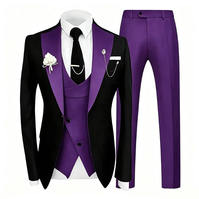 Men's Three-Piece Formal Suit
