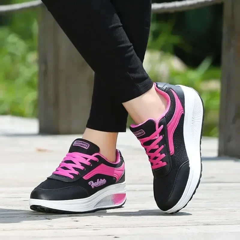 Women's Chunky Platform Walking Sneakers — product view