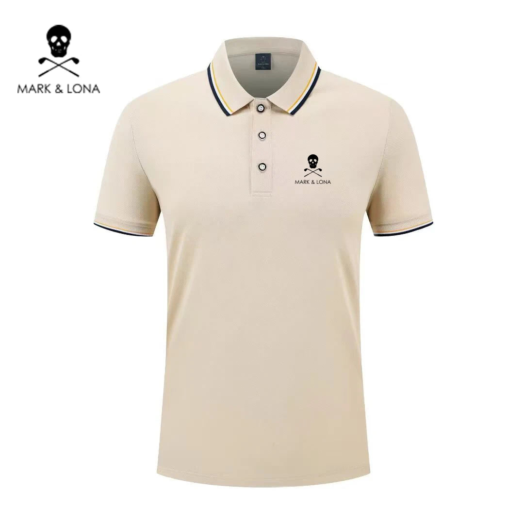 Men's Graphic Print Short-Sleeve Polo Shirt