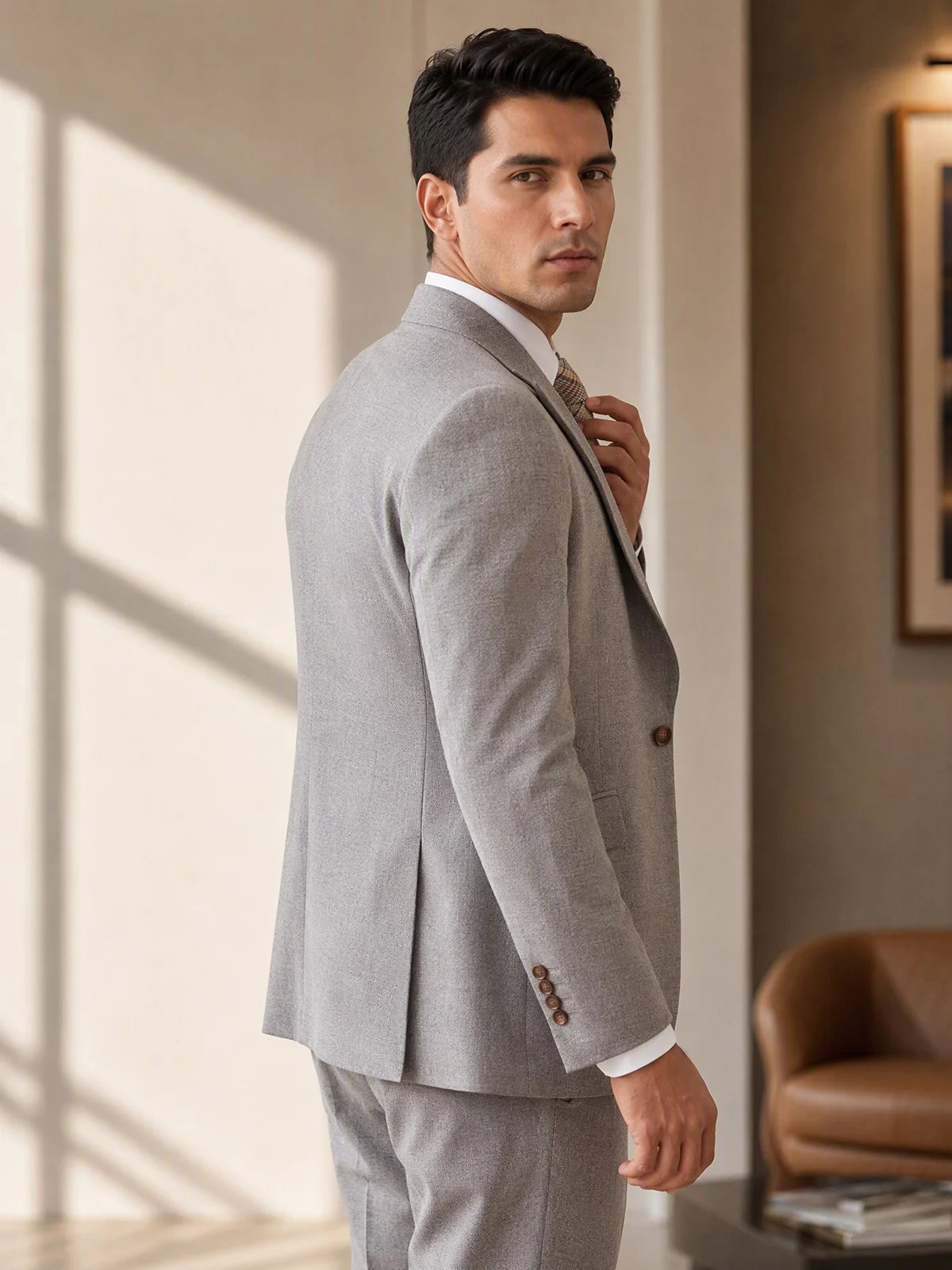Men's Slim-Fit Suit Set — product view