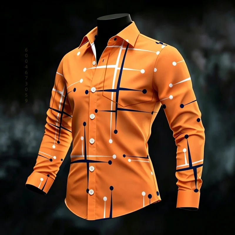 Men's Long-Sleeve Casual Shirt