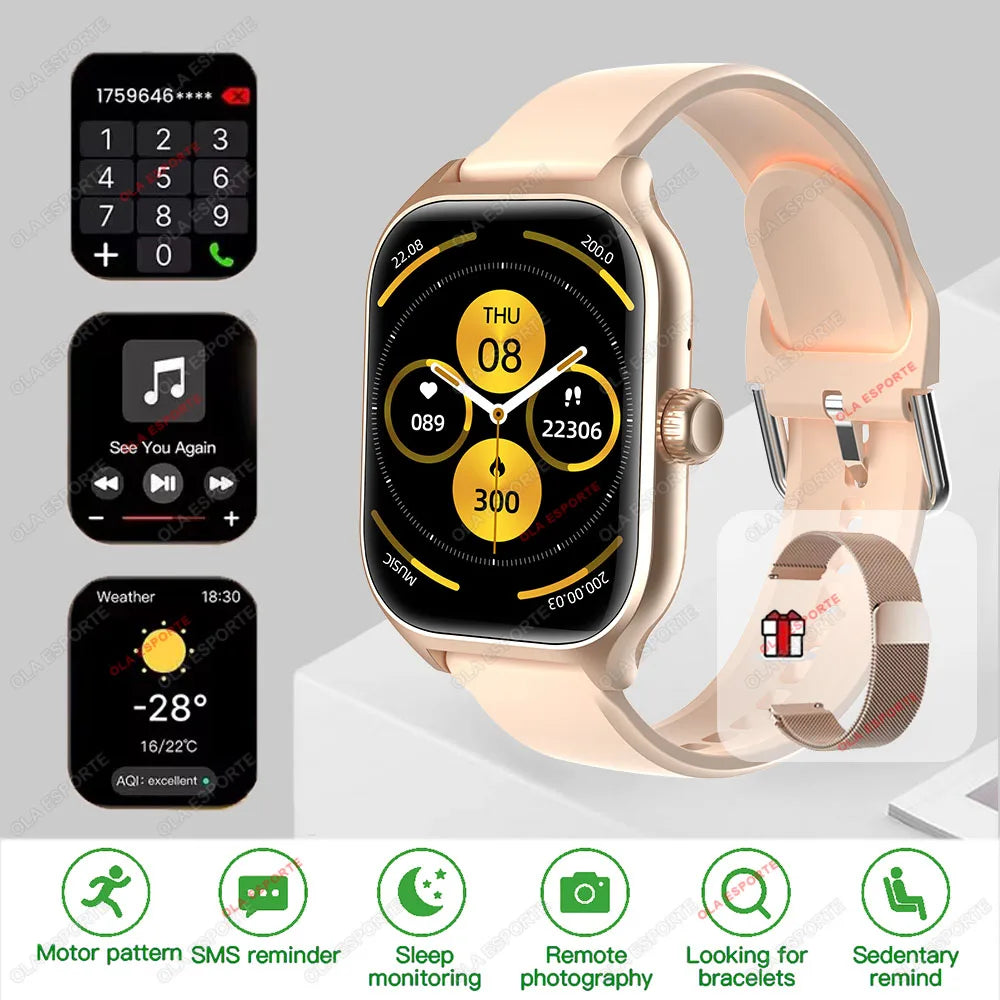 Outdoor 2.01-Inch Calling Smartwatch with Custom Dial