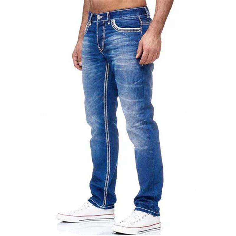 Men's Loose Fit Stretch Denim Jeans - Summer Weight — product view
