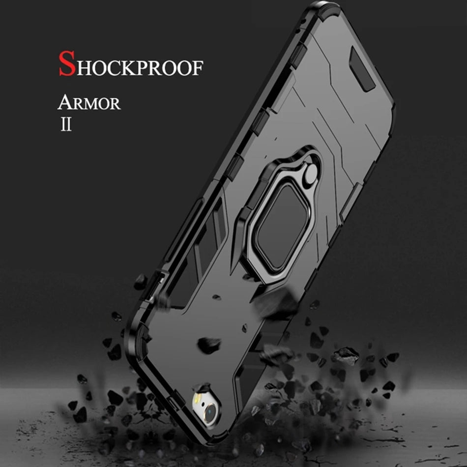 Ring Stand Phone Case for Samsung Galaxy S10E, A70, A50, S8 Plus, A40, A30, A7 2018, S10 Plus, iPhone 7 8, S10, S9 Plus, S9, S8, iPhone 5 5S SE, iPhone Xs Max, iPhone XR, iPhone X Xs, iPhone 6 6S