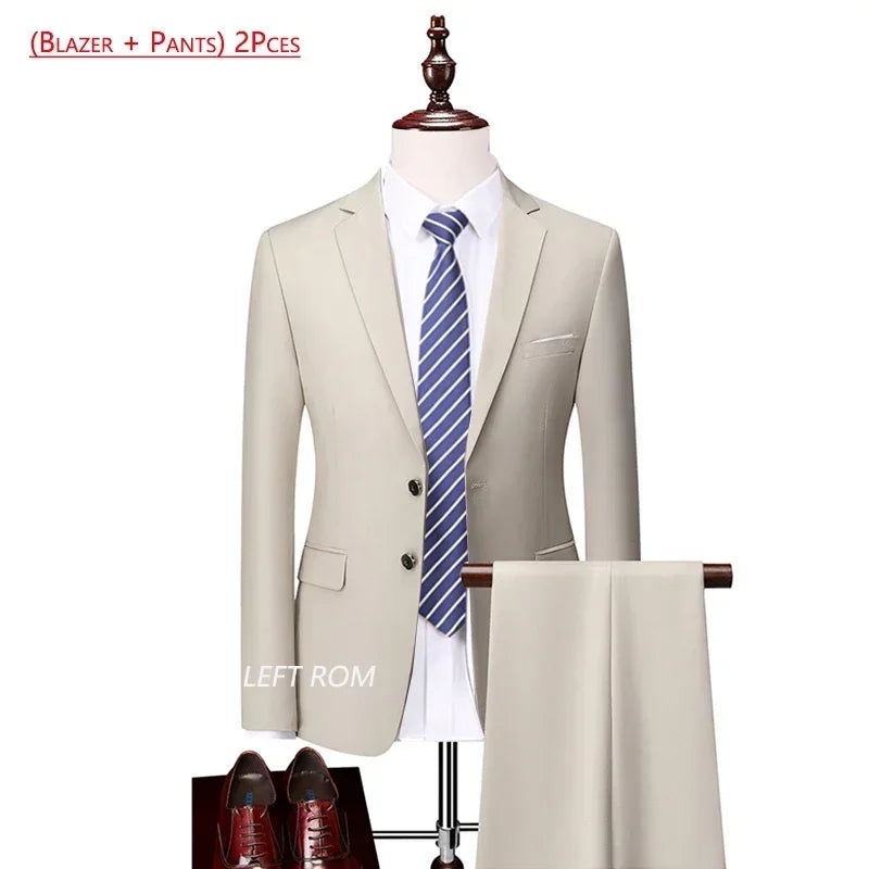 Men's Slim Fit Suit — Two- and Three-Piece Options