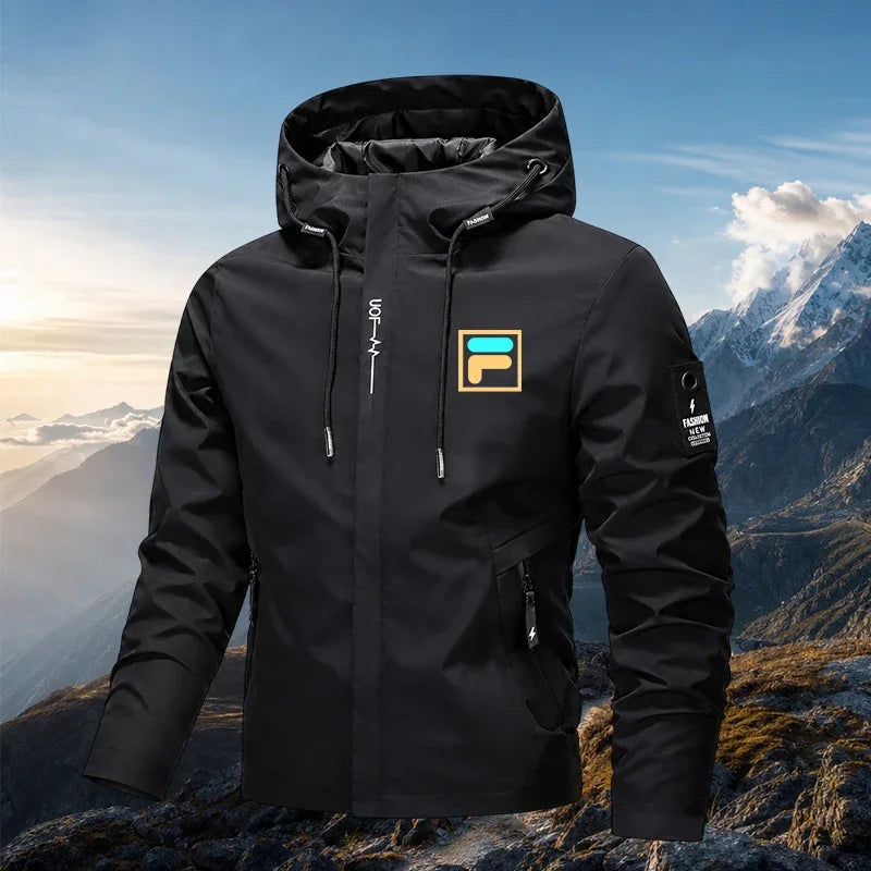Men's Hooded Zip-Up Jacket