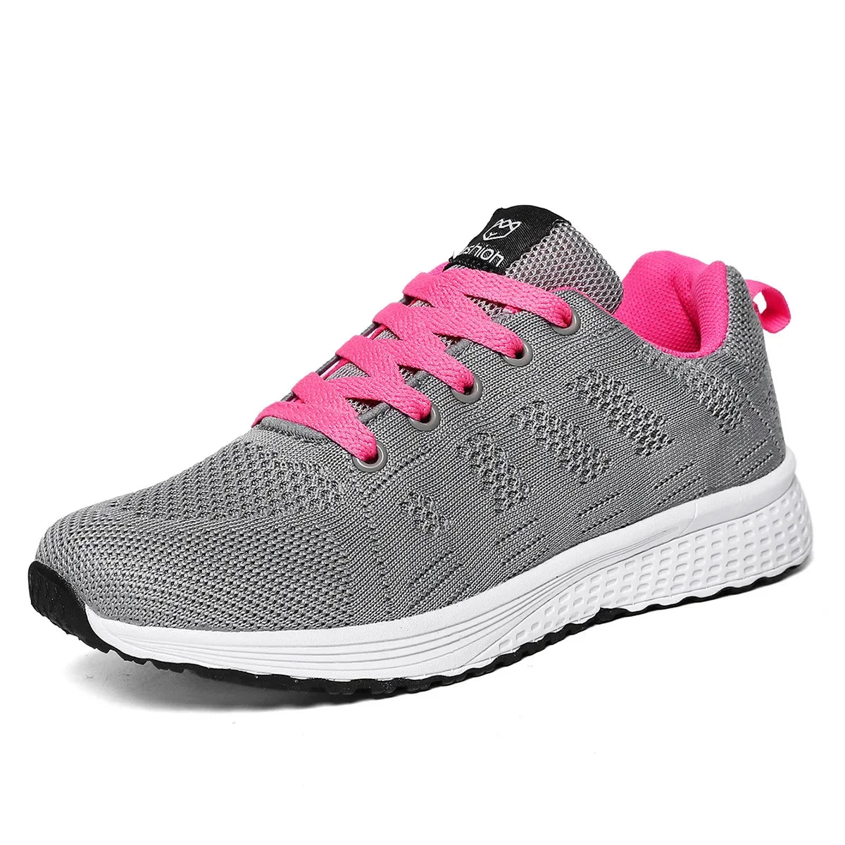 Women's Mesh Lace-Up Walking Sneakers — product view