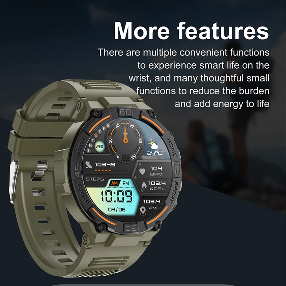 1.52-Inch Calling Smartwatch with Flashlight