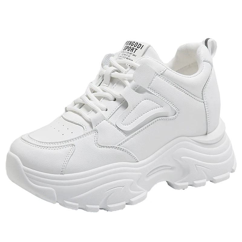 Women's Lace-Up Platform Sneakers — product view