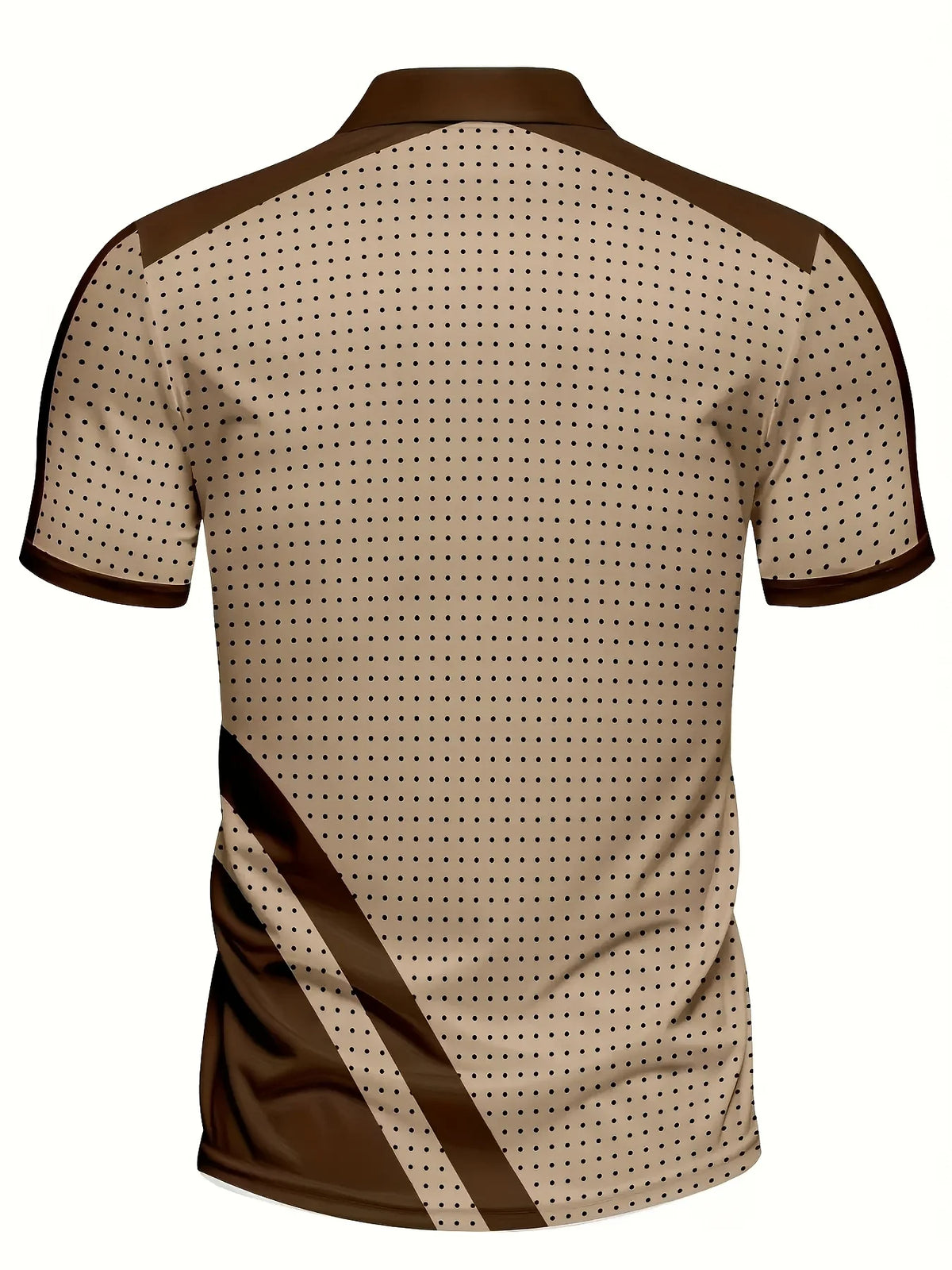 Men's Polka Dot Short-Sleeve Polo Shirt