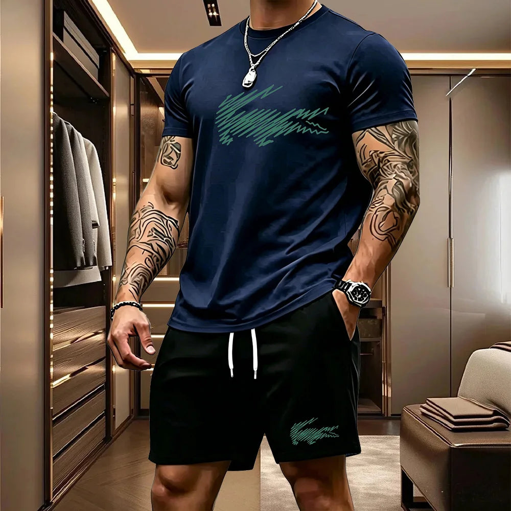Men's Top & Shorts Set