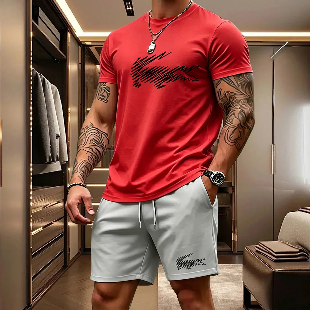 Men's Top & Shorts Set