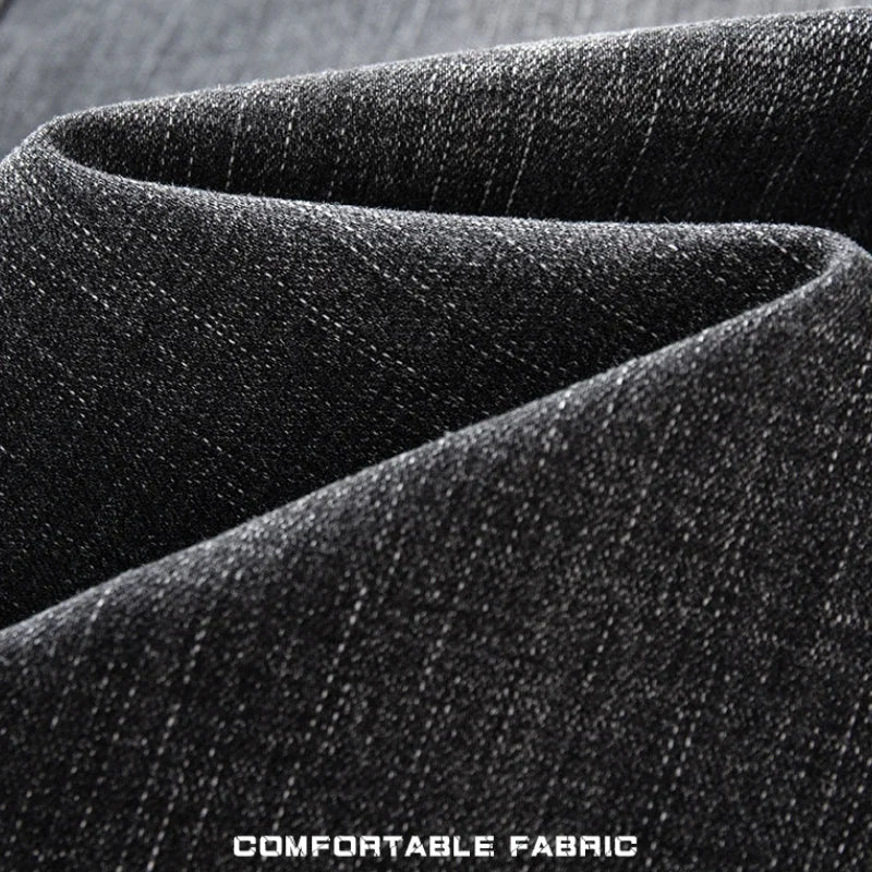 Men's Blue Regular Fit Stretch Denim Jeans — product view