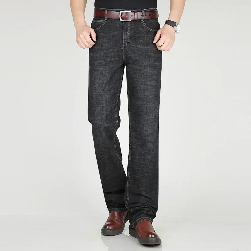 Men's Blue Slim Fit Stretch Denim Jeans — product view
