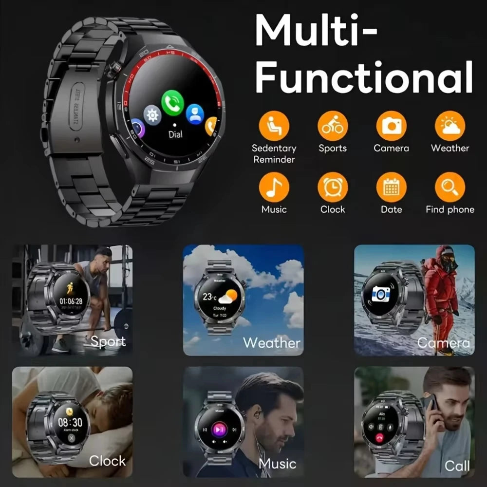 1.52-Inch Calling Smartwatch with Music Control