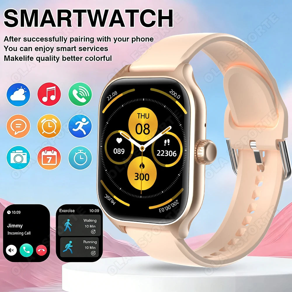 Outdoor 2.01-Inch Calling Smartwatch with Sleep Features
