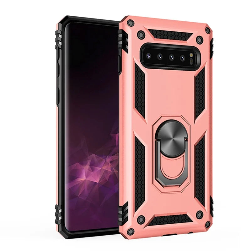 Ring Stand Phone Case for Samsung Galaxy S10, Note 9, S10 Plus, S10E, S9, S8 Plus, Note 8, S9 Plus, A50, S8, A70, A20, S10 5G, A40, A30