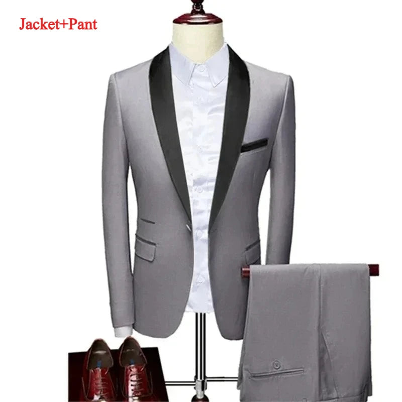 Men's Black 3-Piece Suit Set — product view