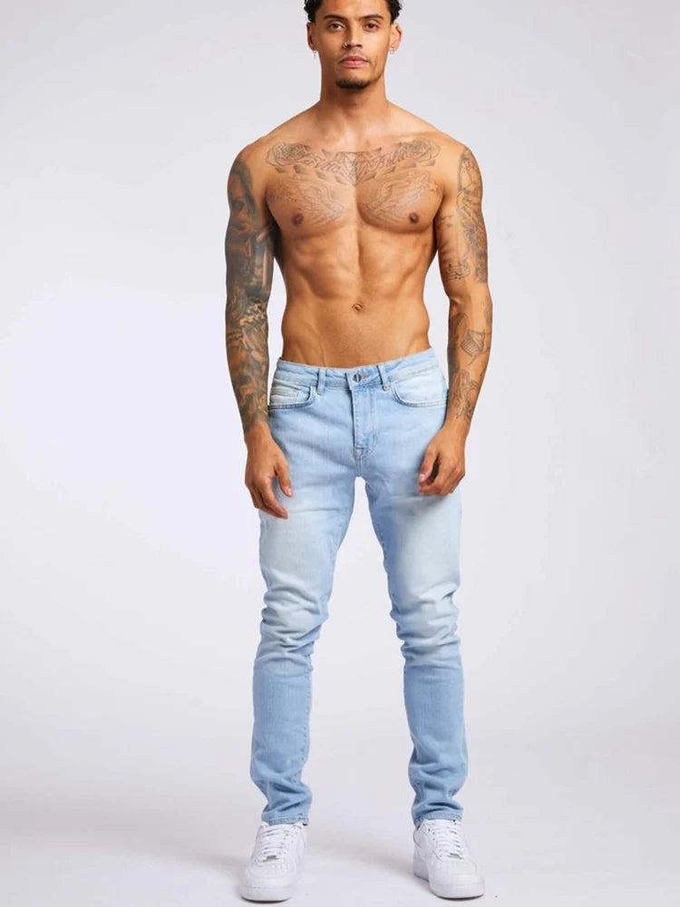 Men's Wide-Leg Stretch Denim Jeans — product view