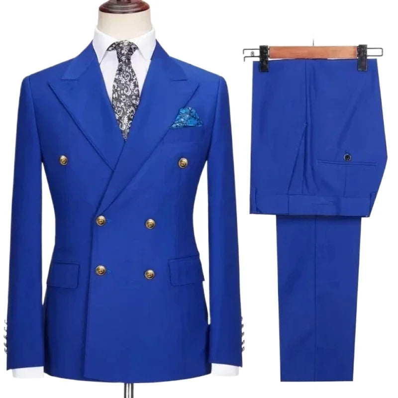 Men's Double-Breasted Suit Set — product view