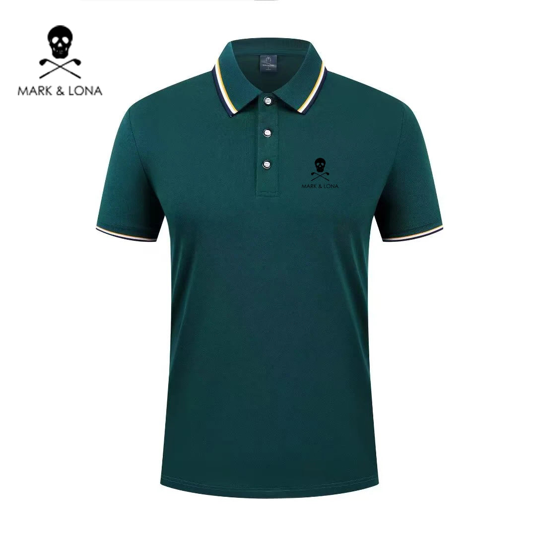 Men's Graphic Print Short-Sleeve Polo Shirt
