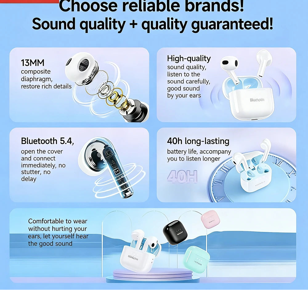 Quick-Connect TWS Wireless Earbuds